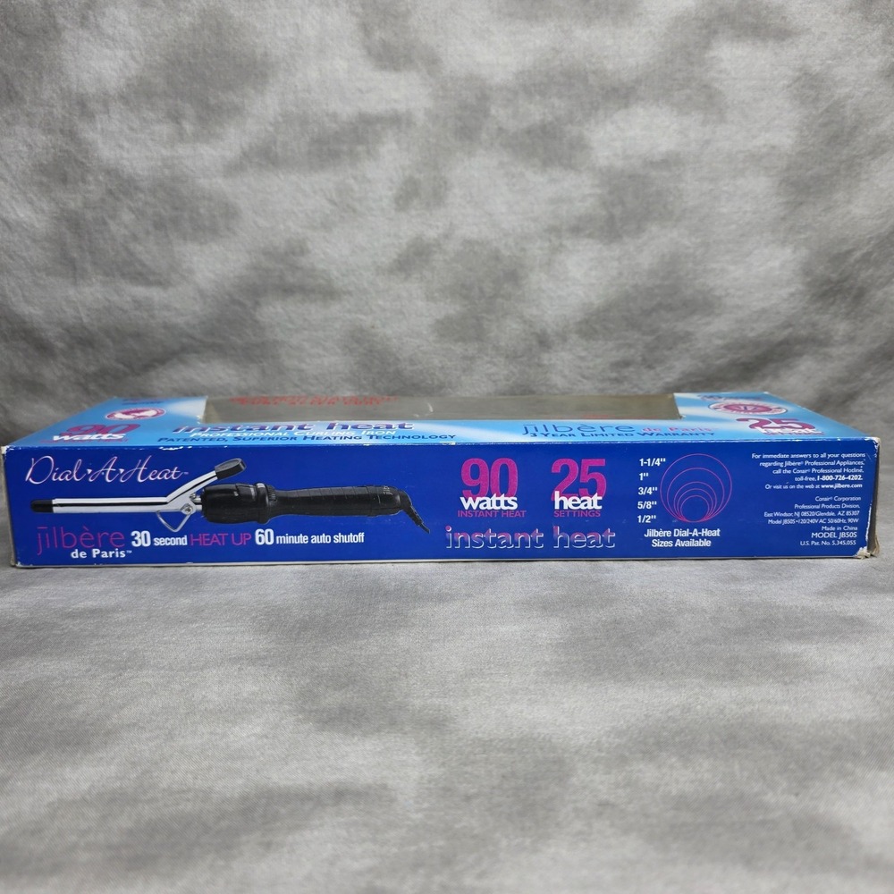 Jilbere de Paris Dial-A-Heat Instant Heat Curling Iron 1/2" Barrel Size, #JB50S - Picture 5 of 5